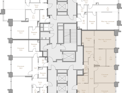 4-к. квартира, 163&nbsp;м²