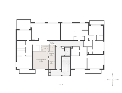 Студия, 43&nbsp;м²