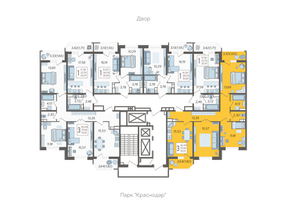 3-к. квартира, 79&nbsp;м²