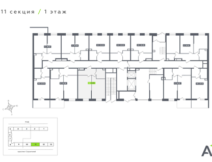 Студия, 40&nbsp;м²