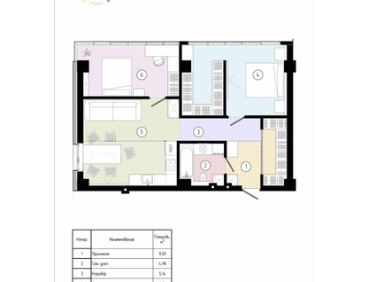 1-к. квартира, 76&nbsp;м²