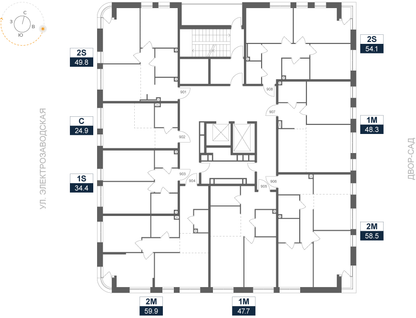 Студия, 47 м²