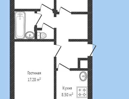 3-к. квартира, 60,3&nbsp;м²
