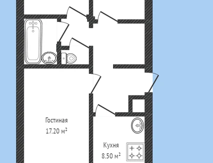3-к. квартира, 60,3&nbsp;м²