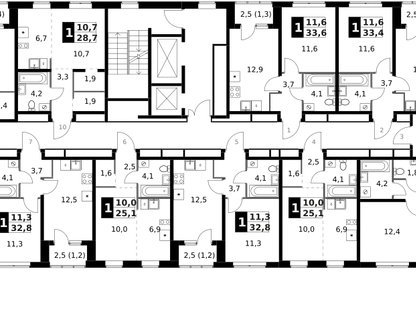 1-к. квартира, 32 м²