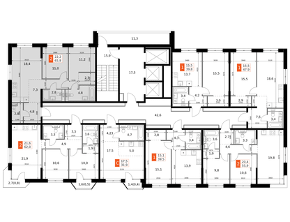 2-к. квартира, 65&nbsp;м²