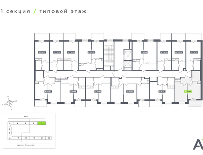 Студия, 37&nbsp;м²
