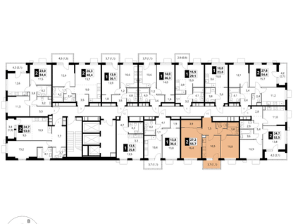 2-к. квартира, 55&nbsp;м²