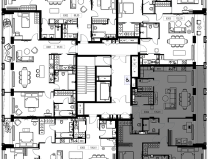 2-к. квартира, 135&nbsp;м²