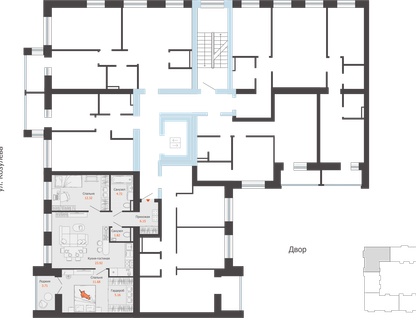 3-к. квартира, 68 м²