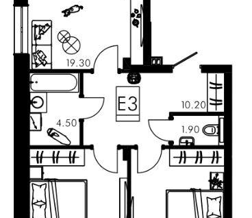 3-к. квартира, 68,7&nbsp;м²