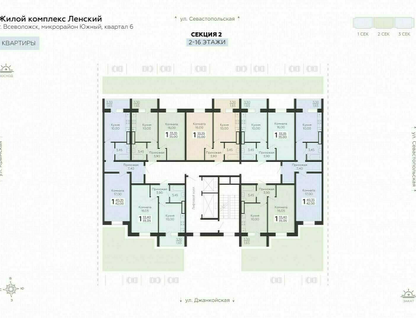 1-к. квартира, 42&nbsp;м²