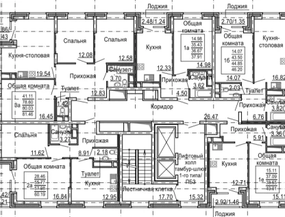 1-к. квартира, 40&nbsp;м²