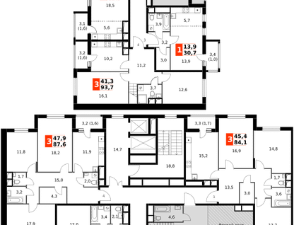 3-к. квартира, 81&nbsp;м²