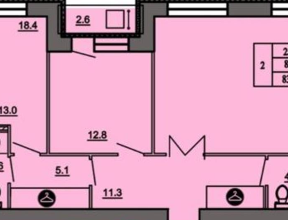 3-к. квартира, 83,5&nbsp;м²