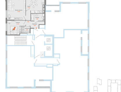 2-к. квартира, 69&nbsp;м²