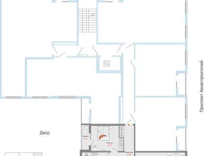 3-к. квартира, 62&nbsp;м²