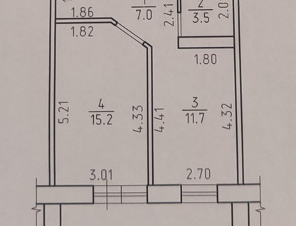 1-к. квартира, 37,6&nbsp;м²