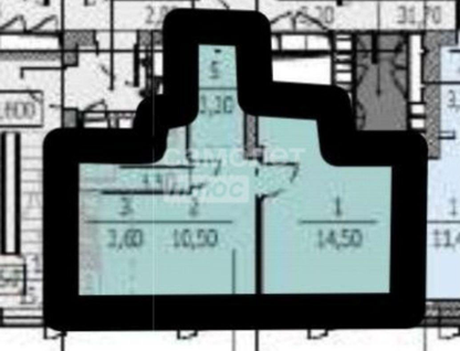 1-к. квартира, 35,3 м²