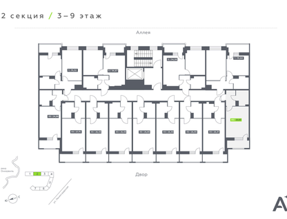 Студия, 25 м²