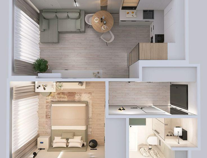 Студия, 34,6&nbsp;м²