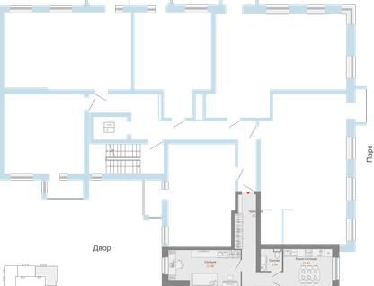 3-к. квартира, 75&nbsp;м²