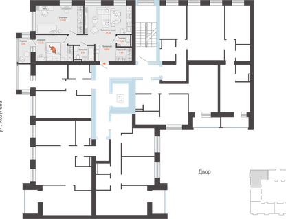 3-к. квартира, 67 м²