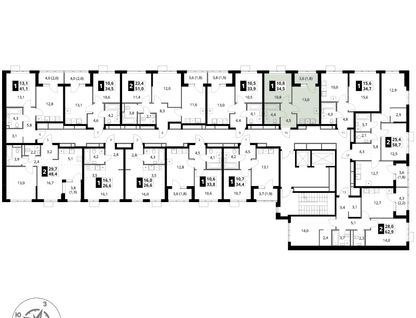 1-к. квартира, 34 м²