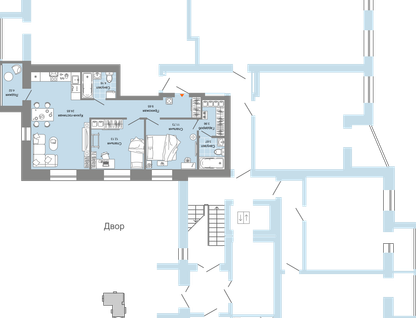 3-к. квартира, 73&nbsp;м²
