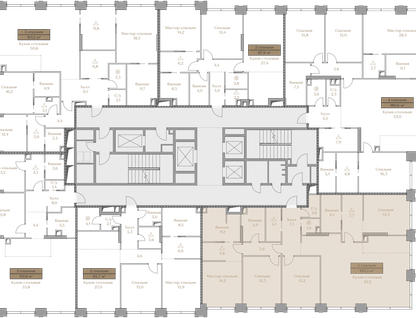 4-к. квартира, 165 м²