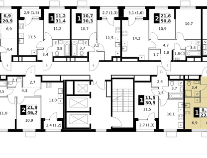 Студия, 23 м²