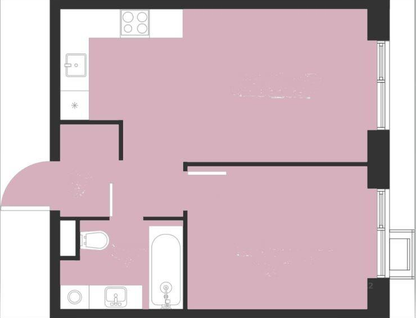 1-к. квартира, 36,9&nbsp;м²