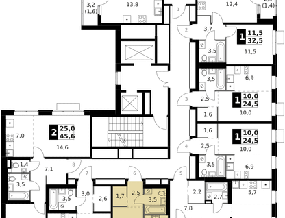 Студия, 24&nbsp;м²