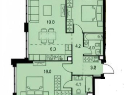 3-к. квартира, 73&nbsp;м²