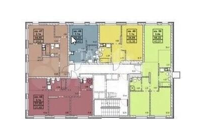 1-к. квартира, 39,1 м²