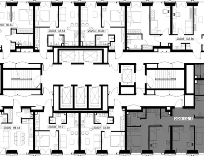 4-к. квартира, 132&nbsp;м²