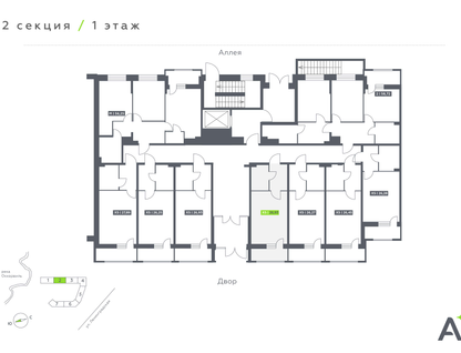 Студия, 26 м²