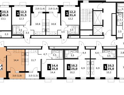 2-к. квартира, 53 м²