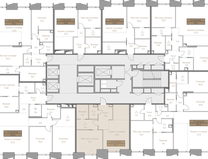 1-к. квартира, 60&nbsp;м²