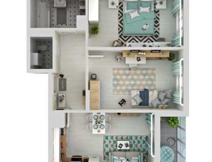 2-к. квартира, 69,9&nbsp;м²
