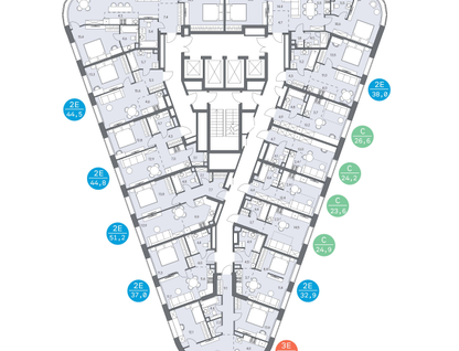 Студия, 25 м²