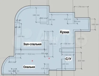 2-к. квартира, 53,7&nbsp;м²
