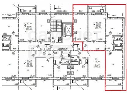 3-к. квартира, 90,6&nbsp;м²