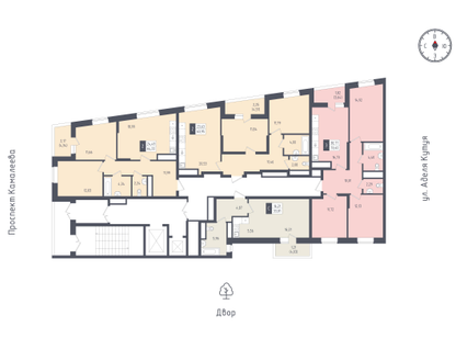 2-к. квартира, 63&nbsp;м²