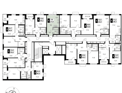 Студия, 21 м²