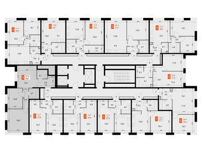 2-к. квартира, 58&nbsp;м²