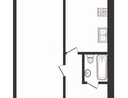 1-к. квартира, 34,7&nbsp;м²