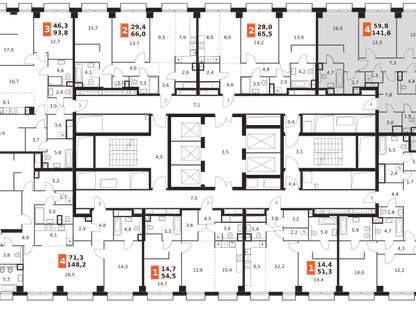 5-к. квартира, 141&nbsp;м²