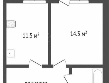 1-к. квартира, 27,7&nbsp;м²