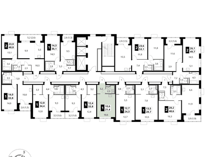 Студия, 21&nbsp;м²
